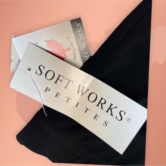 232 - NEW PETITE SOFTWORKS BLACK PULL ON PANTS STYLE 15205P - Picture 9 of 12